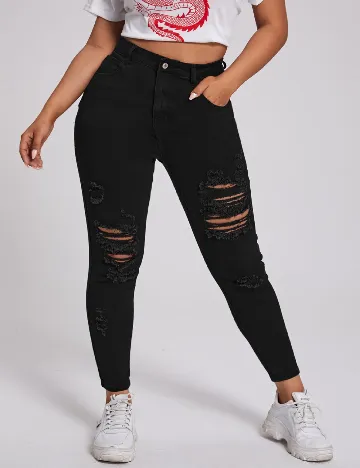 Blugi SHEIN CURVE, negru