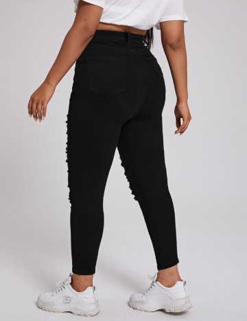 Blugi SHEIN CURVE, negru