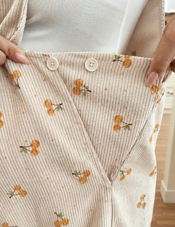 Salopeta SHEIN Maternity, crem