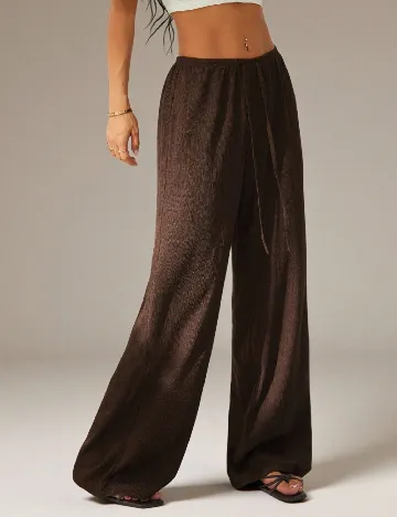 Pantaloni SHEIN, maro
