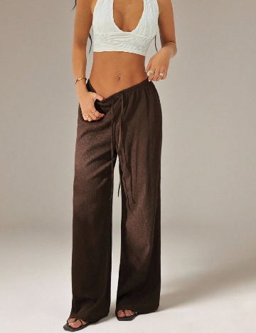 Pantaloni SHEIN, maro