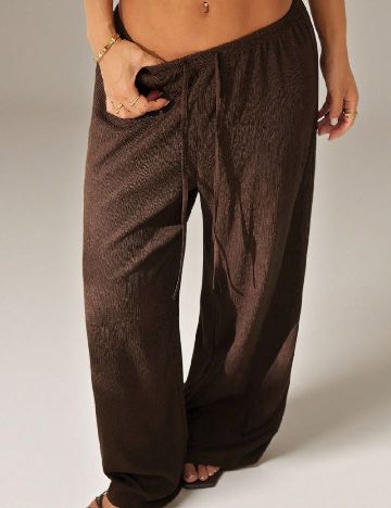 Pantaloni SHEIN, maro