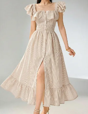 Rochie lunga SHEIN, maro