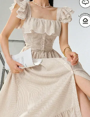Rochie lunga SHEIN, maro