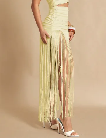 Rochie lunga SHEIN, galben deschis