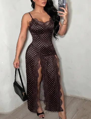 Rochie lunga SHEIN, maro