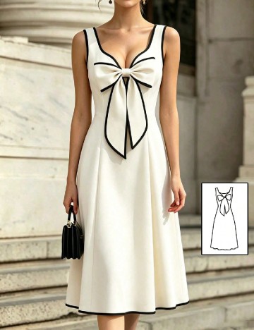 Rochie medie SHEIN, alb