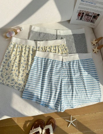 Set Pantaloni scurti 3 perechi SHEIN CURVE, mix culori