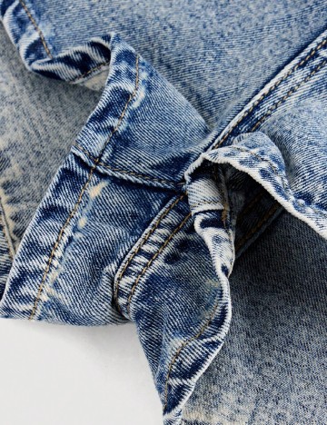 Fusta pantalon Shein Kids, albastru