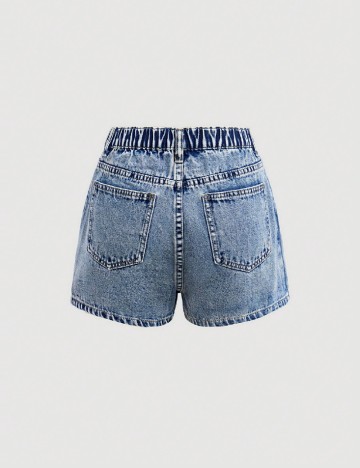 Fusta pantalon Shein Kids, albastru