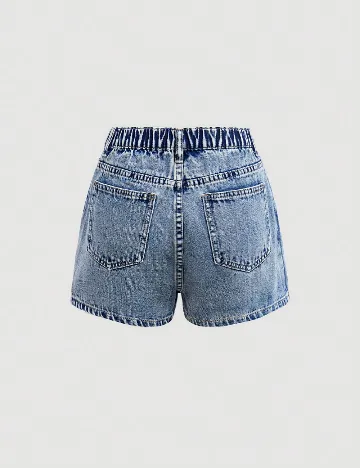 Fusta pantalon Shein Kids, albastru