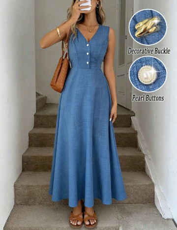 Rochie medie SHEIN, albastru