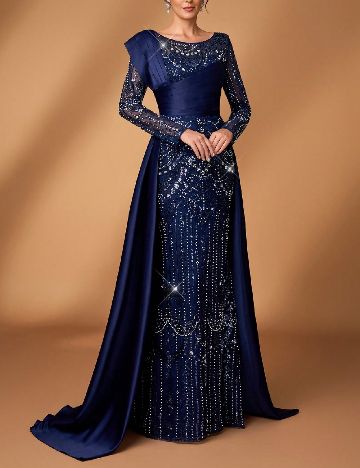 Rochie lunga SHEIN, bleumarin inchis