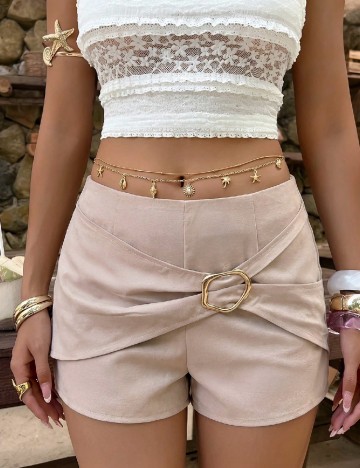 Pantaloni scurti SHEIN, bej