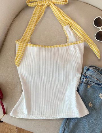Top SHEIN, alb
