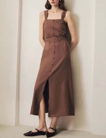 Rochie medie UHLYNE, maro