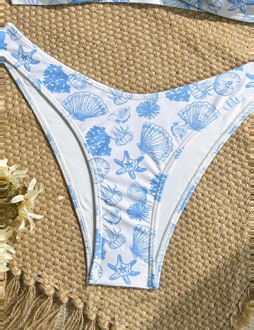 Costum de baie SHEIN, albastru