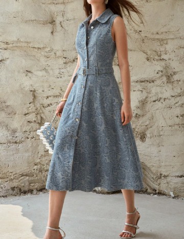 Rochie medie MOTF, albastru
