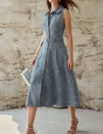 Rochie medie MOTF, albastru