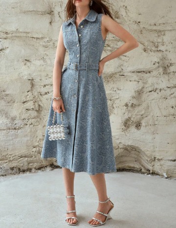 Rochie medie MOTF, albastru