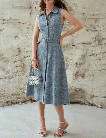 Rochie medie MOTF, albastru