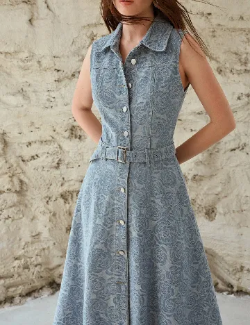 Rochie medie MOTF, albastru