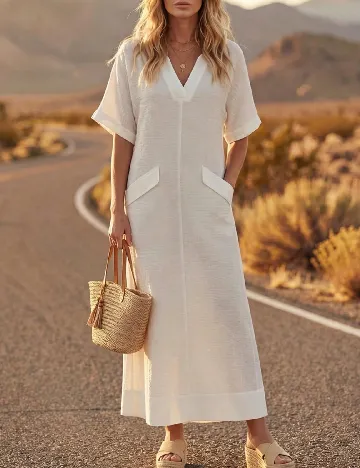 Rochie lunga SHEIN, alb