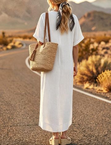 Rochie lunga SHEIN, alb