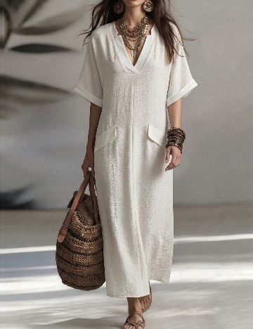 Rochie lunga SHEIN, alb