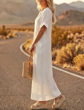 Rochie lunga SHEIN, alb