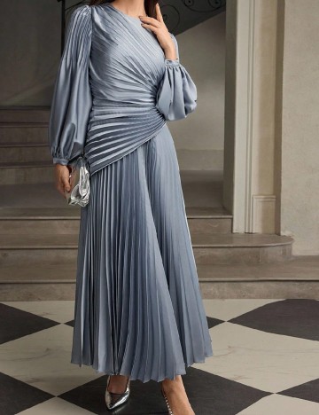 Rochie lunga Zeylah, albastru