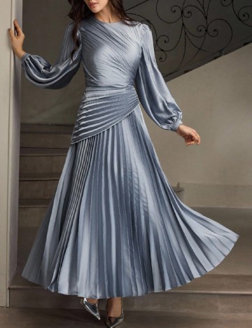 Rochie lunga Zeylah, albastru