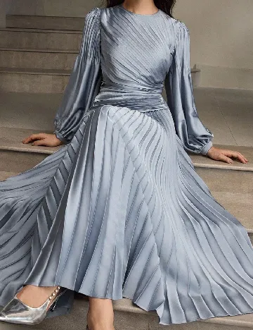 Rochie lunga Zeylah, albastru