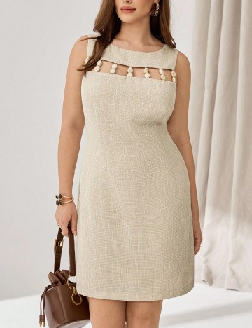 Rochie scurta SHEIN CURVE, bej