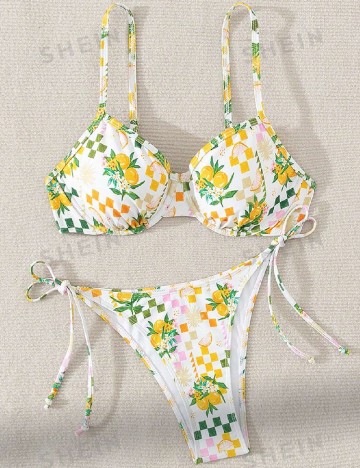 Costum de baie SHEIN, mix culori