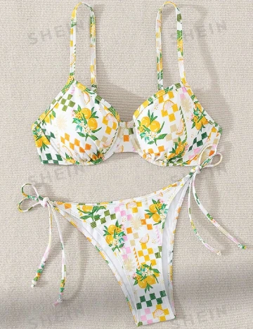 Costum de baie SHEIN, mix culori