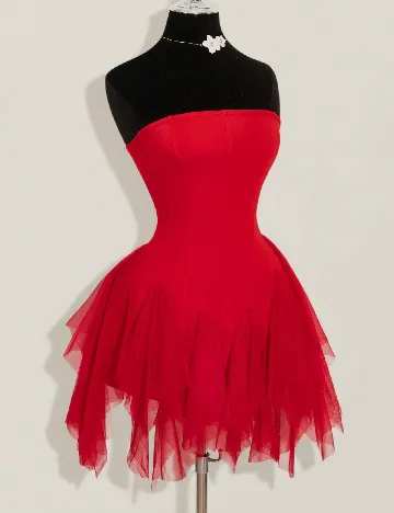 Rochie scurta SHEIN, rosu