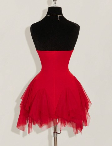 Rochie scurta SHEIN, rosu