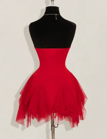 Rochie scurta SHEIN, rosu
