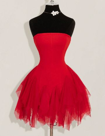 Rochie scurta SHEIN, rosu