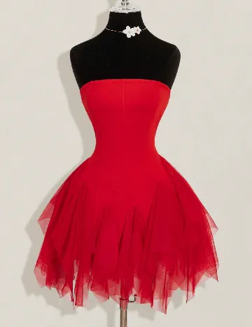 Rochie scurta SHEIN, rosu