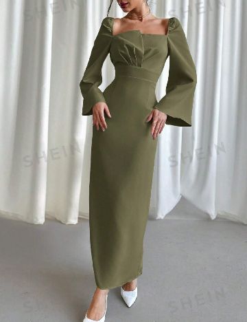 Rochie lunga SHEIN, verde