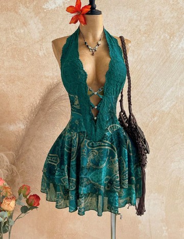 Salopeta SHEIN CURVE, mix culori