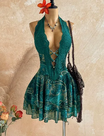 Salopeta SHEIN CURVE, mix culori