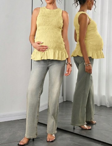Bluza SHEIN Maternity, galben
