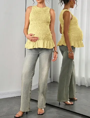 Bluza SHEIN Maternity, galben