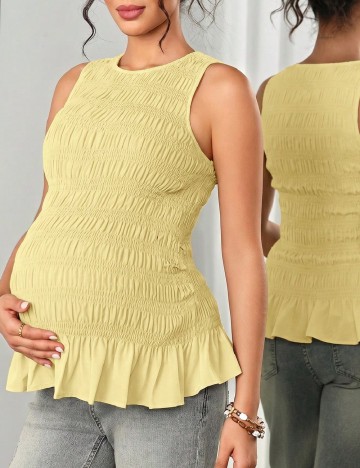 Bluza SHEIN Maternity, galben