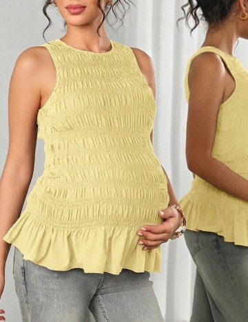 Bluza SHEIN Maternity, galben
