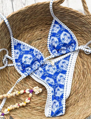 Costum de baie SHEIN, albastru