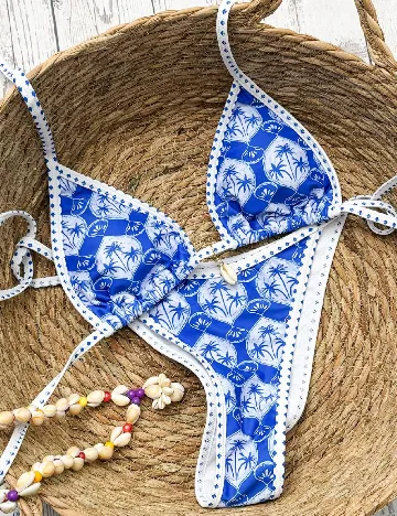 Costum de baie SHEIN, albastru